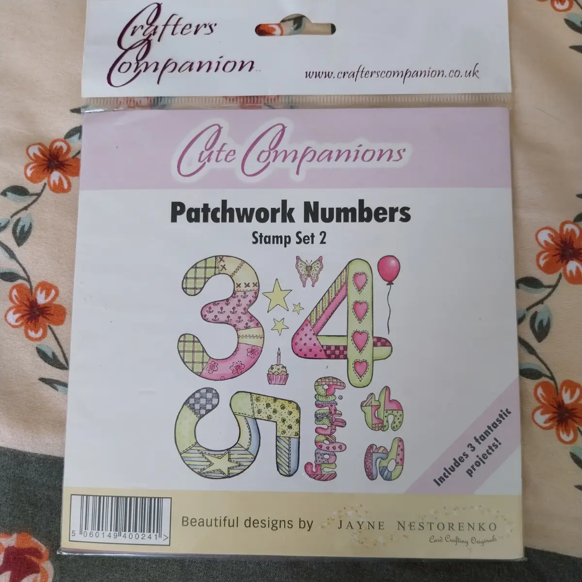 Cute companions stamp set 2 patchwork numbers