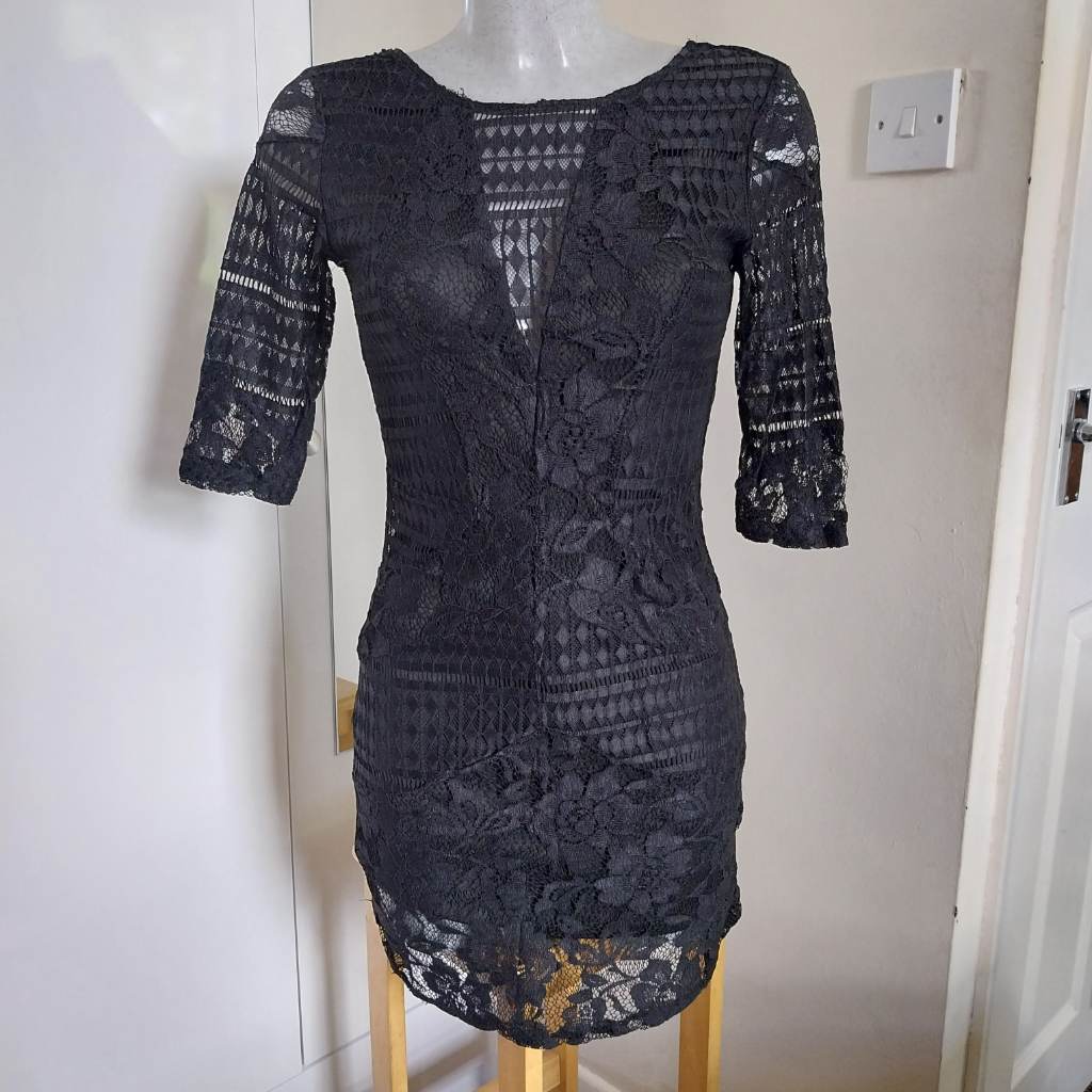 Little black lacy dress