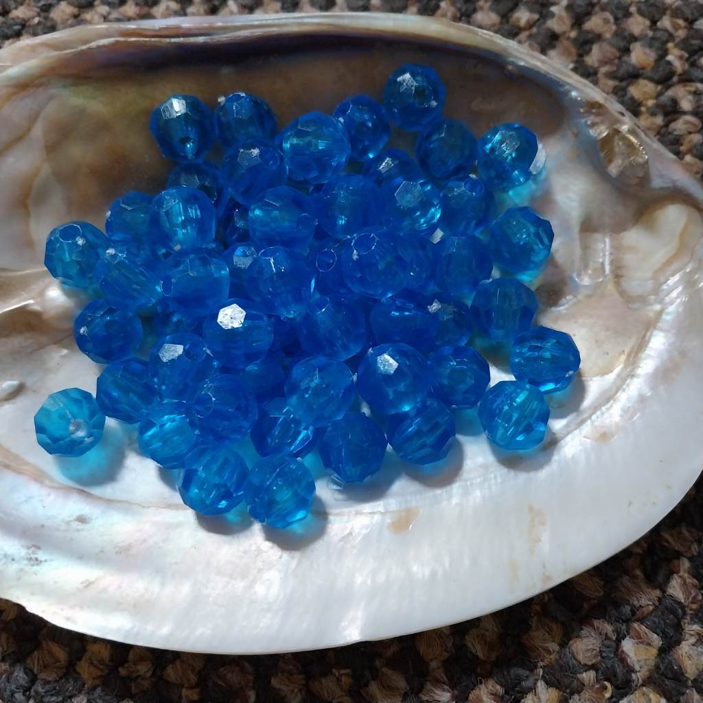 12mm blue beads x 60