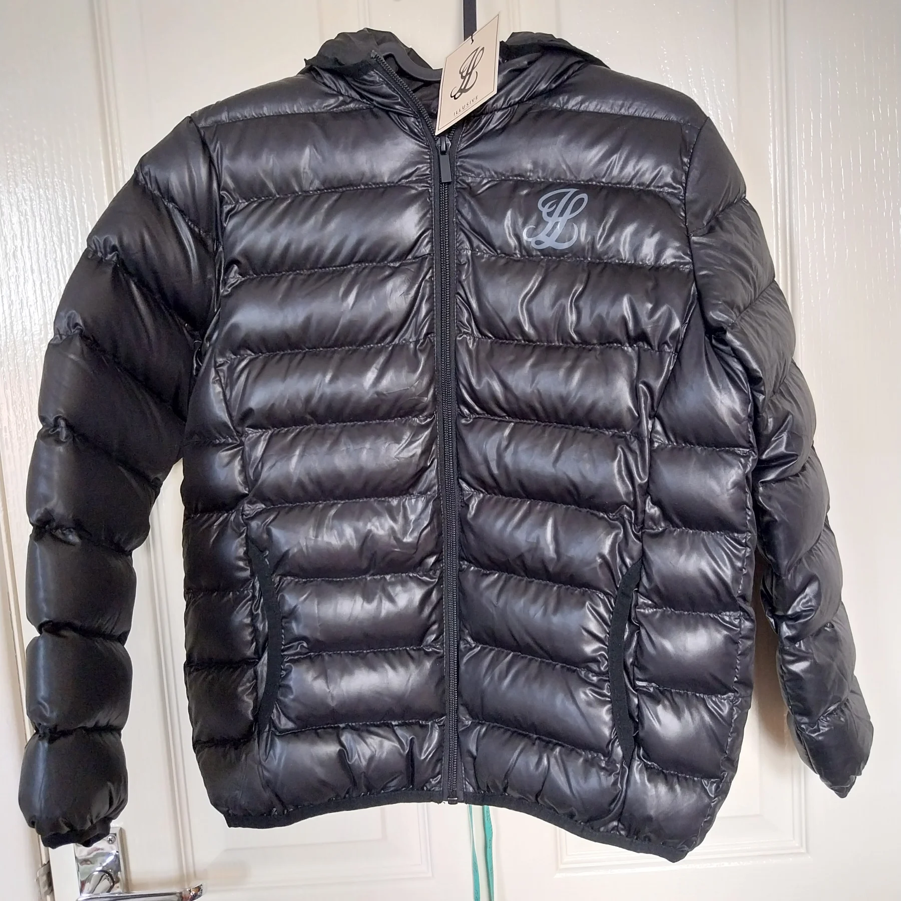 Black puffer jacket size 9/10 school coat