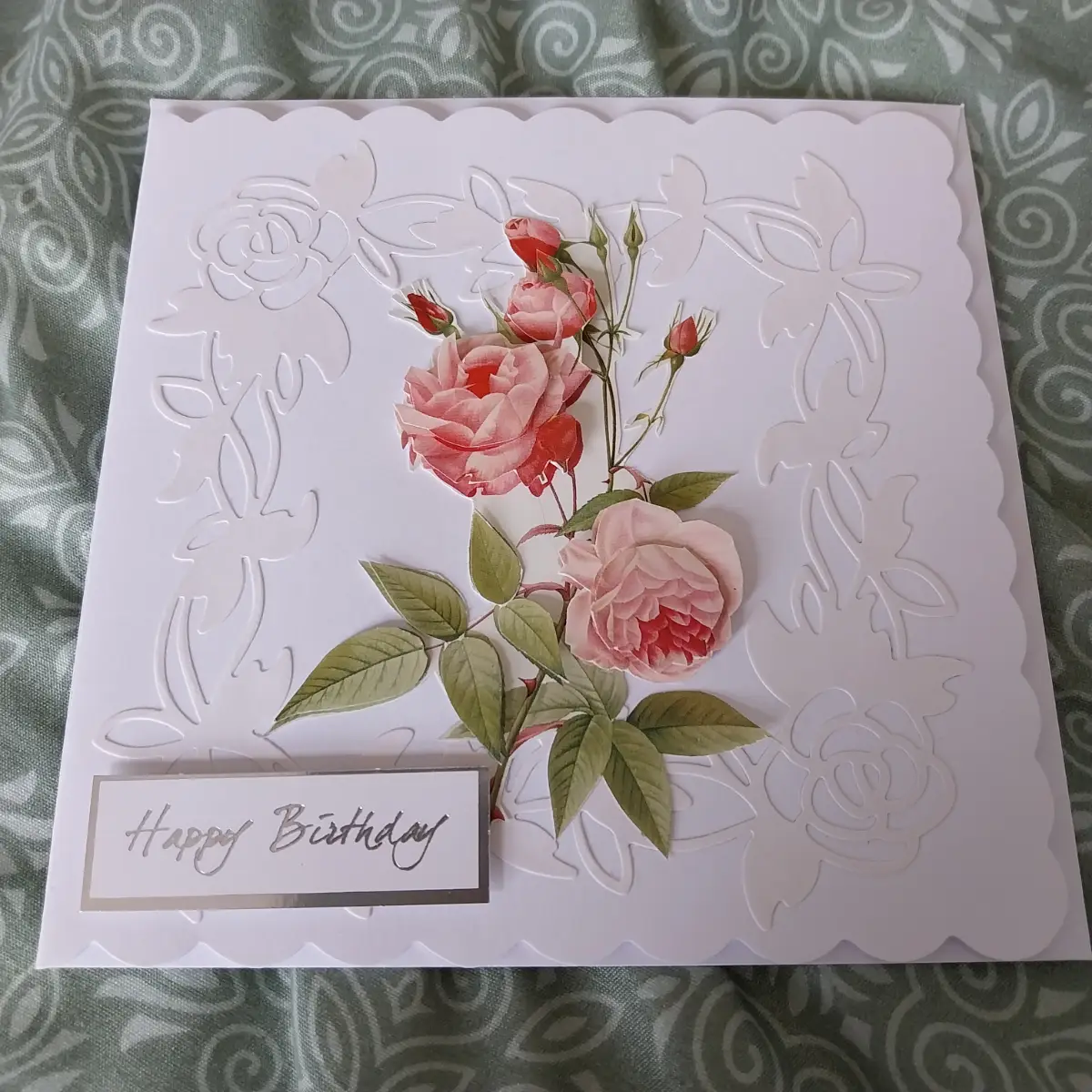 Handmade Birthday card roses