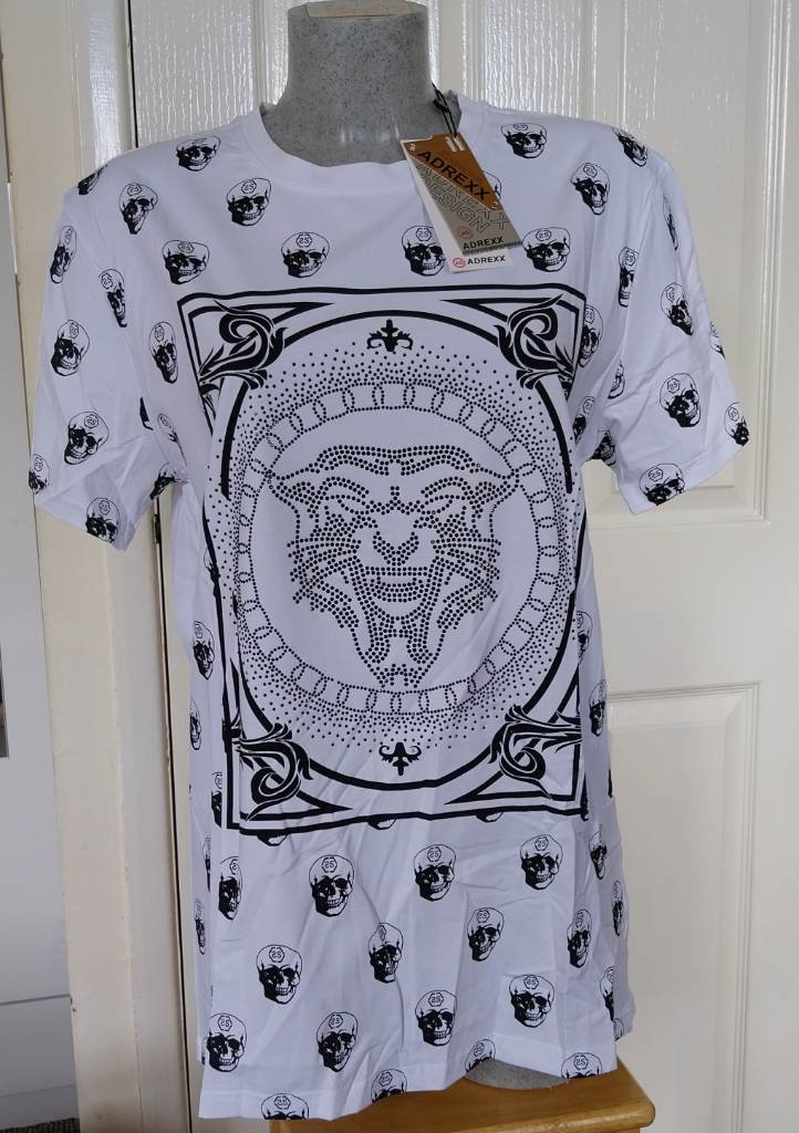 Adrexx top with skull and diamante design