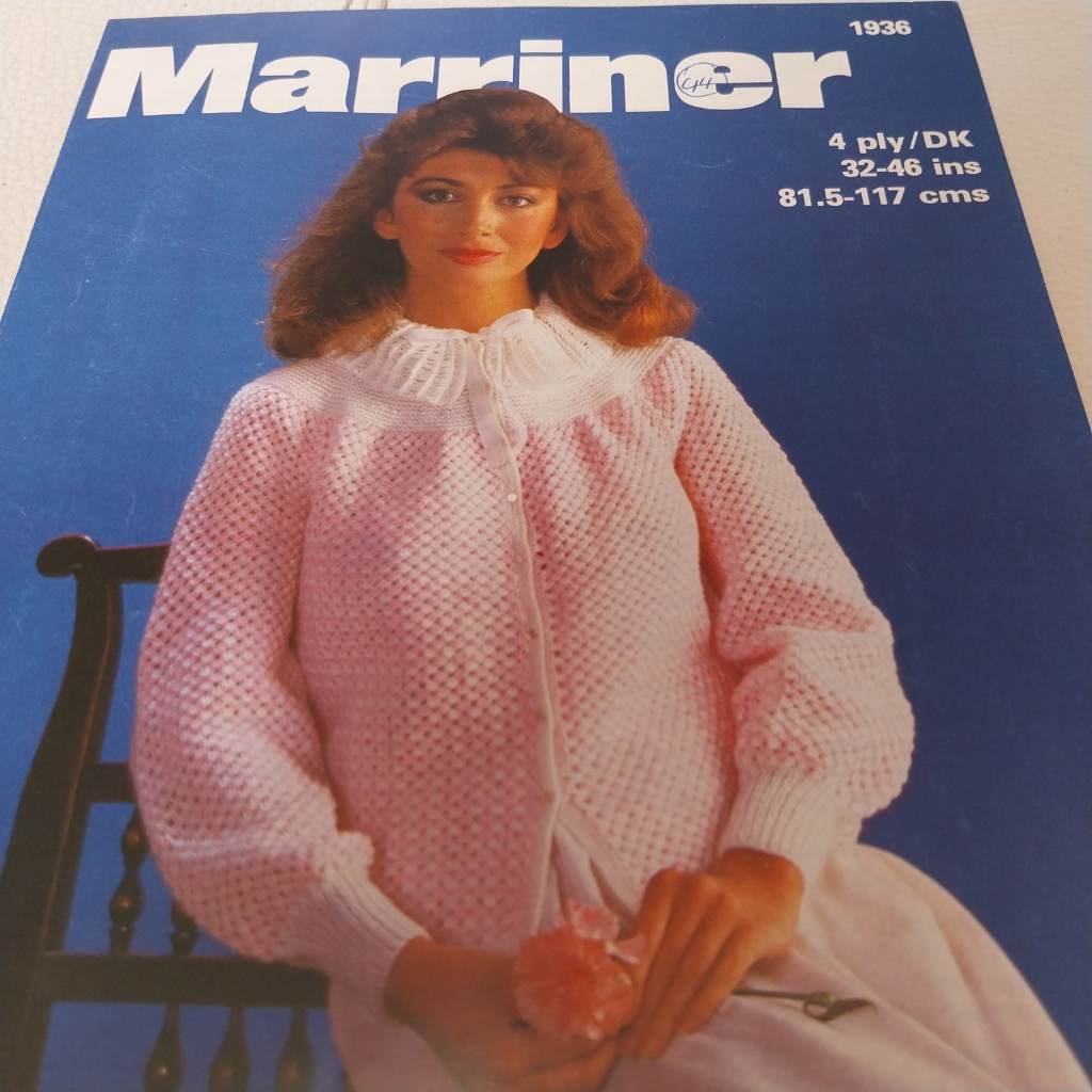 Knitting pattern for bed jacket by marriner