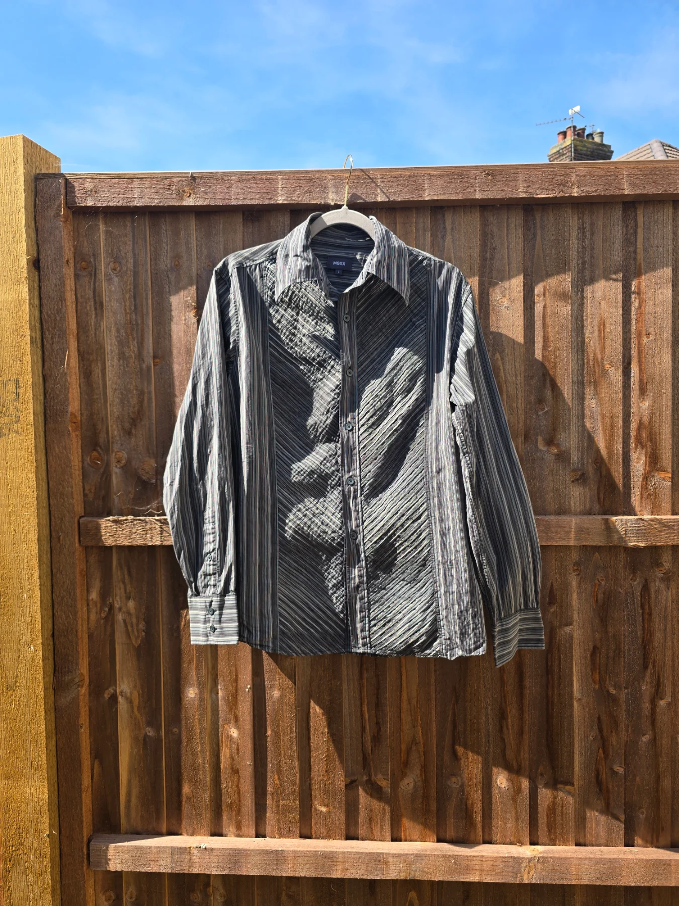 Long Sleeve Striped Shirt Size L