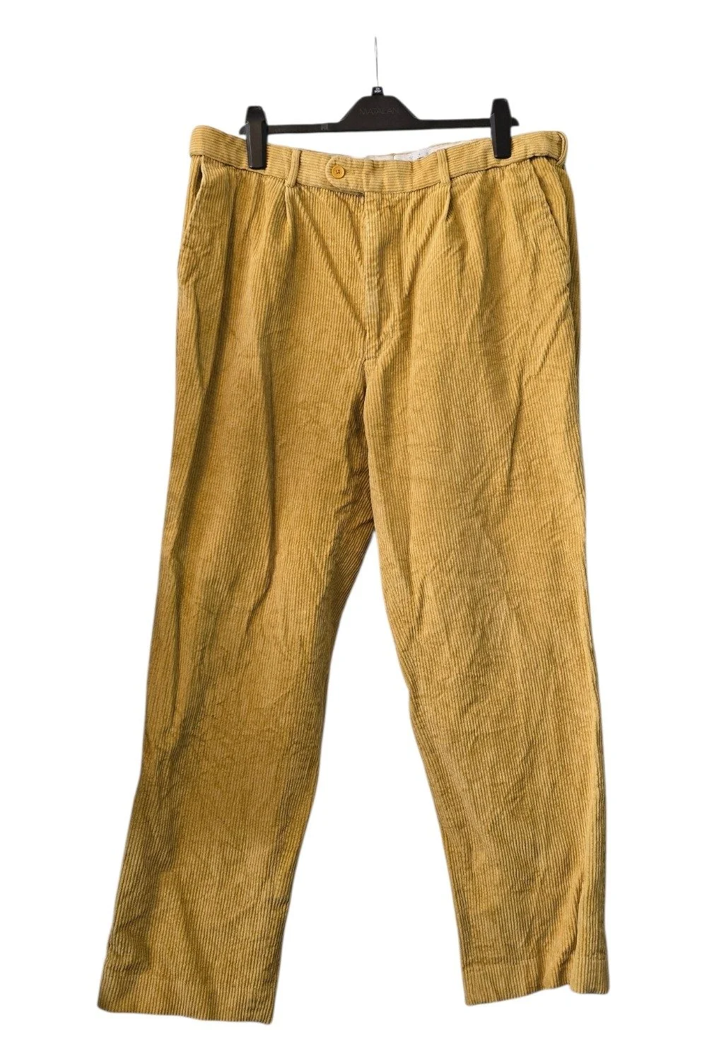 Peter Christian Mustard Corduroy Trousers | W40 L31 — Premium Thick Cord