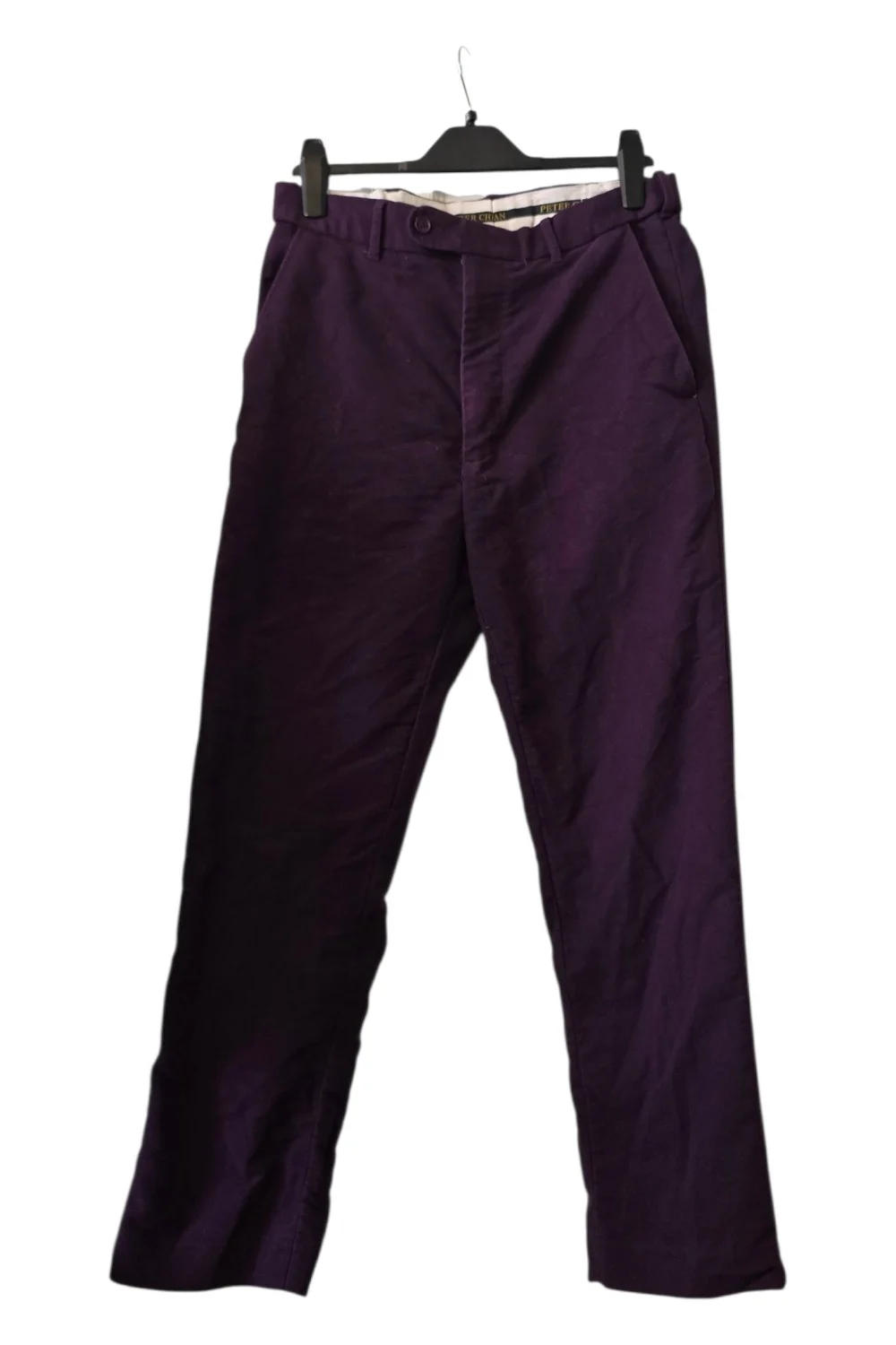 Peter Christian Plum Moleskin Trousers | W32 L27
