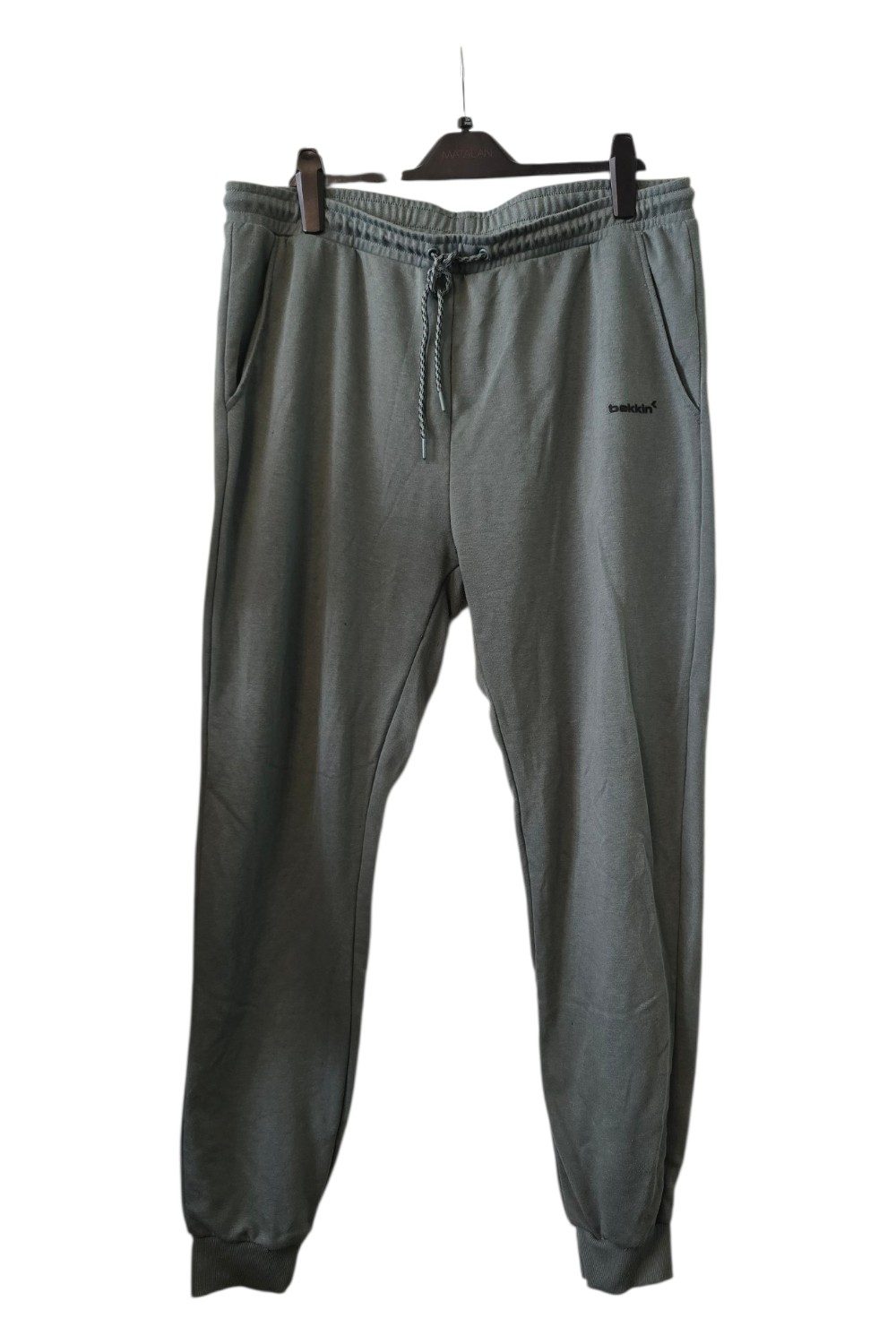 Bekkin Sage Green Joggers | Size XXL — Comfortable Cuffed Fit
