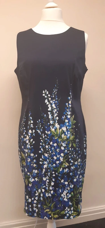 Hobbs Sleeveless Shift Occasion Dress Size 16