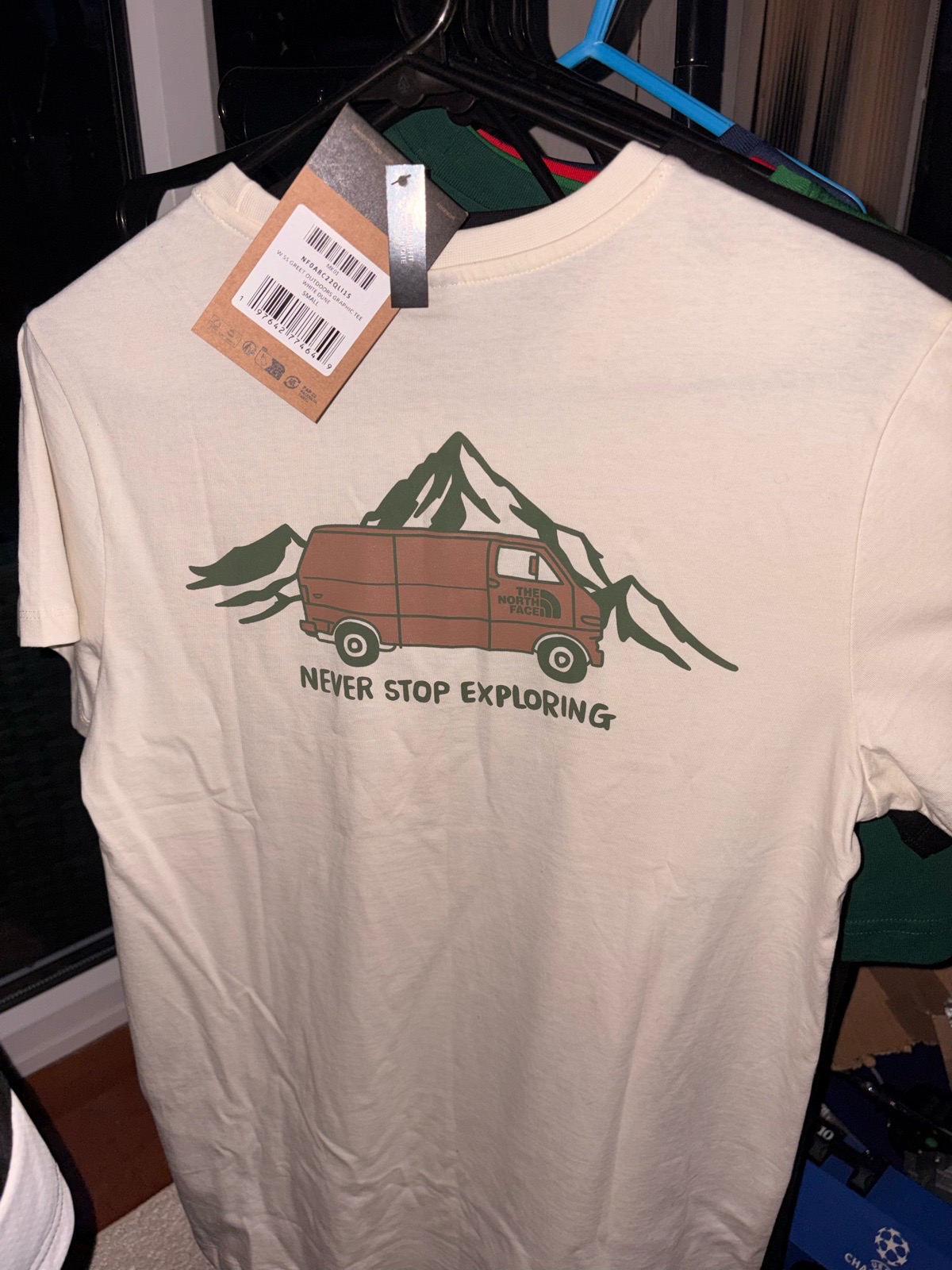 The North Face White Graphic Print Crew Neck T-Shirt Short Sleeve Size S