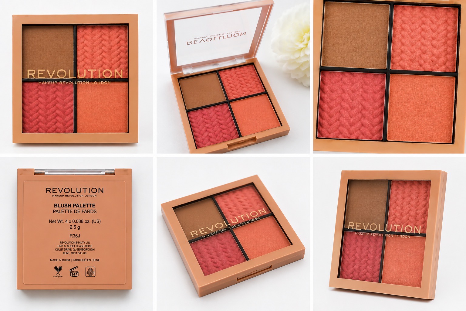 Revolution Soft Glam Blush Palette