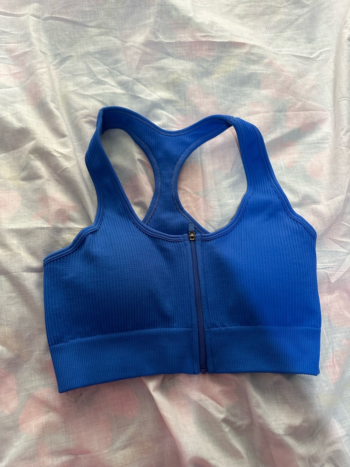 Blue sport bra