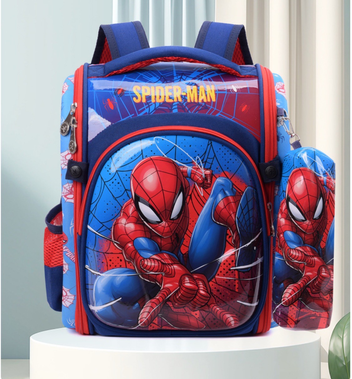 Children school bag. Spider-Man character