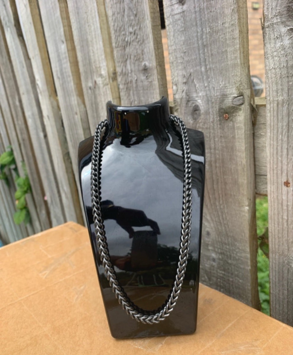 Black Cuban Link Chain Necklace - Bold Matte Finish