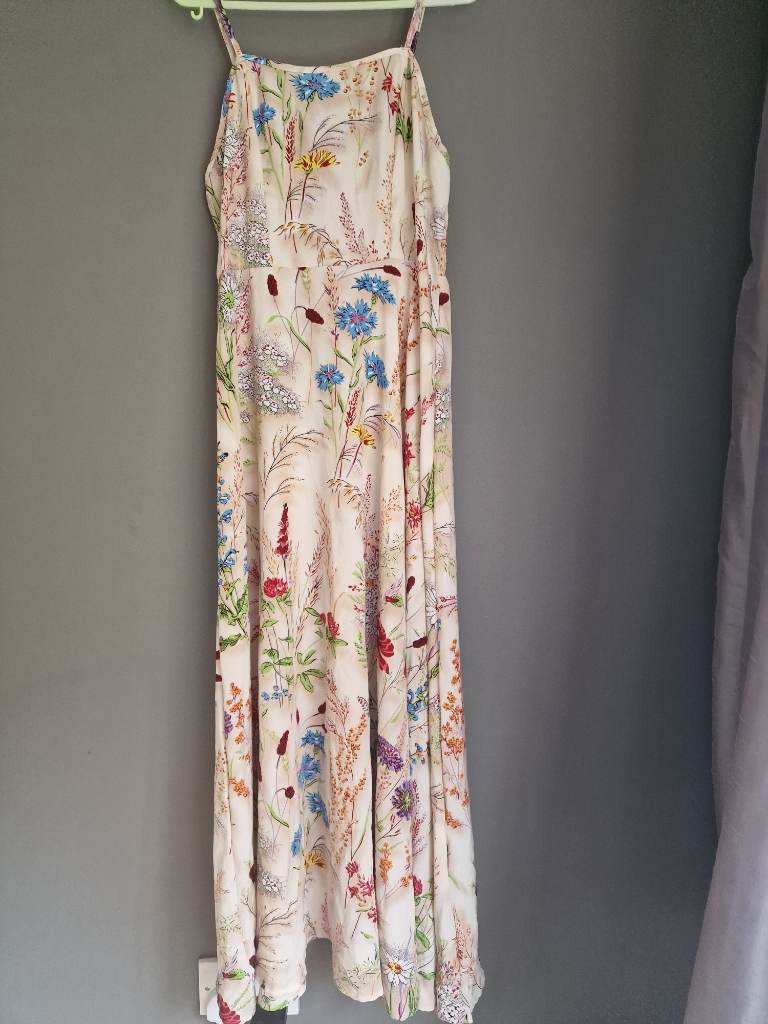 Flower print maxi dress