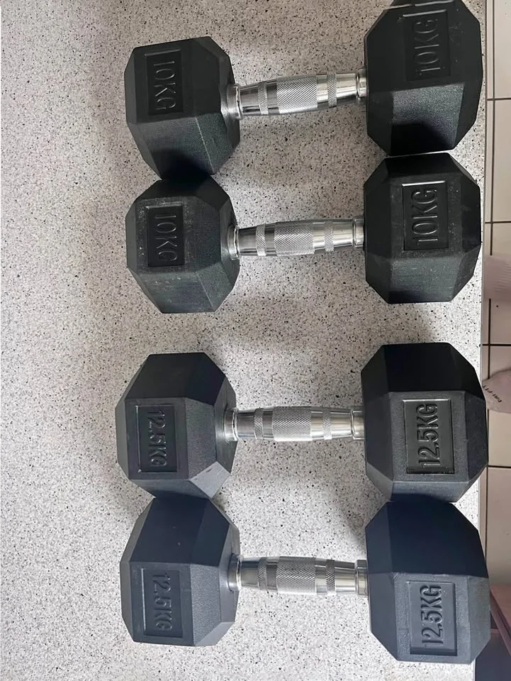 10kg+12.5kg hexdumbbell pair