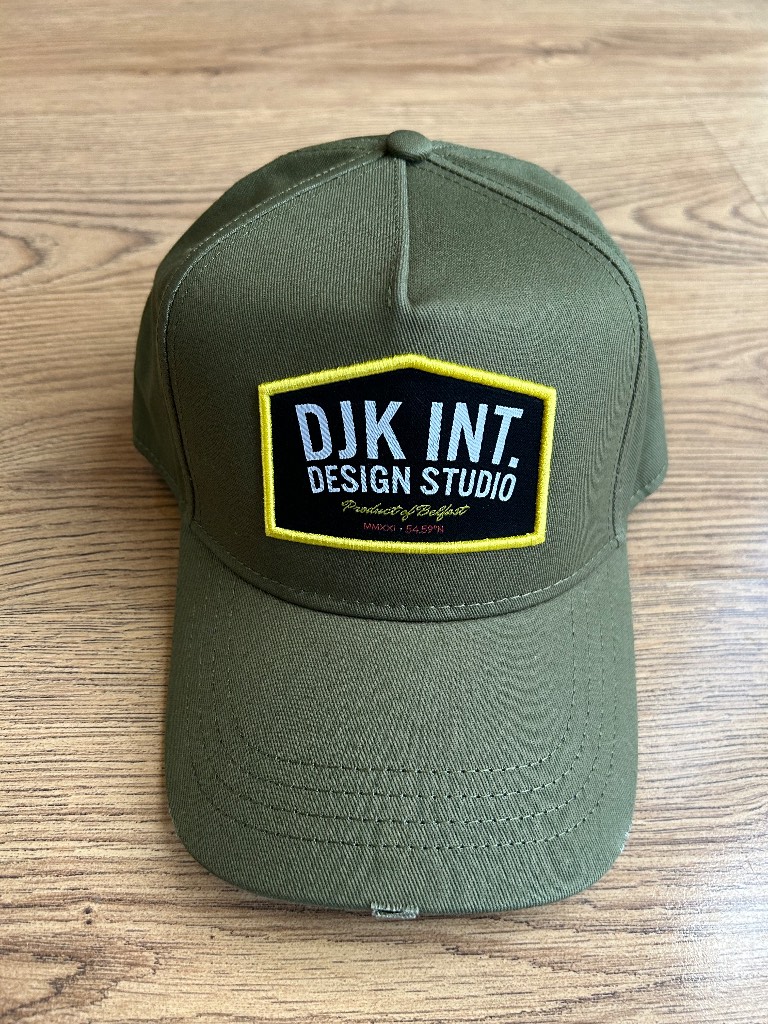 DJK INT. Design Studio Olive Green Baseball Cap - Streetwear - One Size