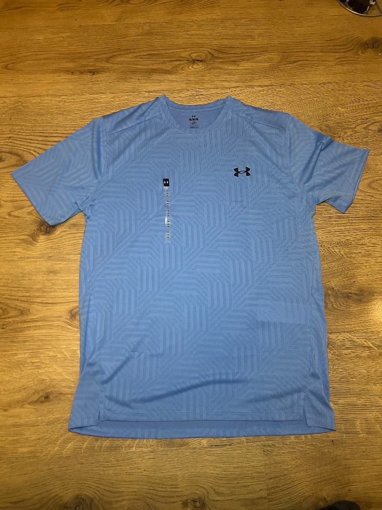 Under Armour Men's Blue Training T-Shirt Athletic Sports Top