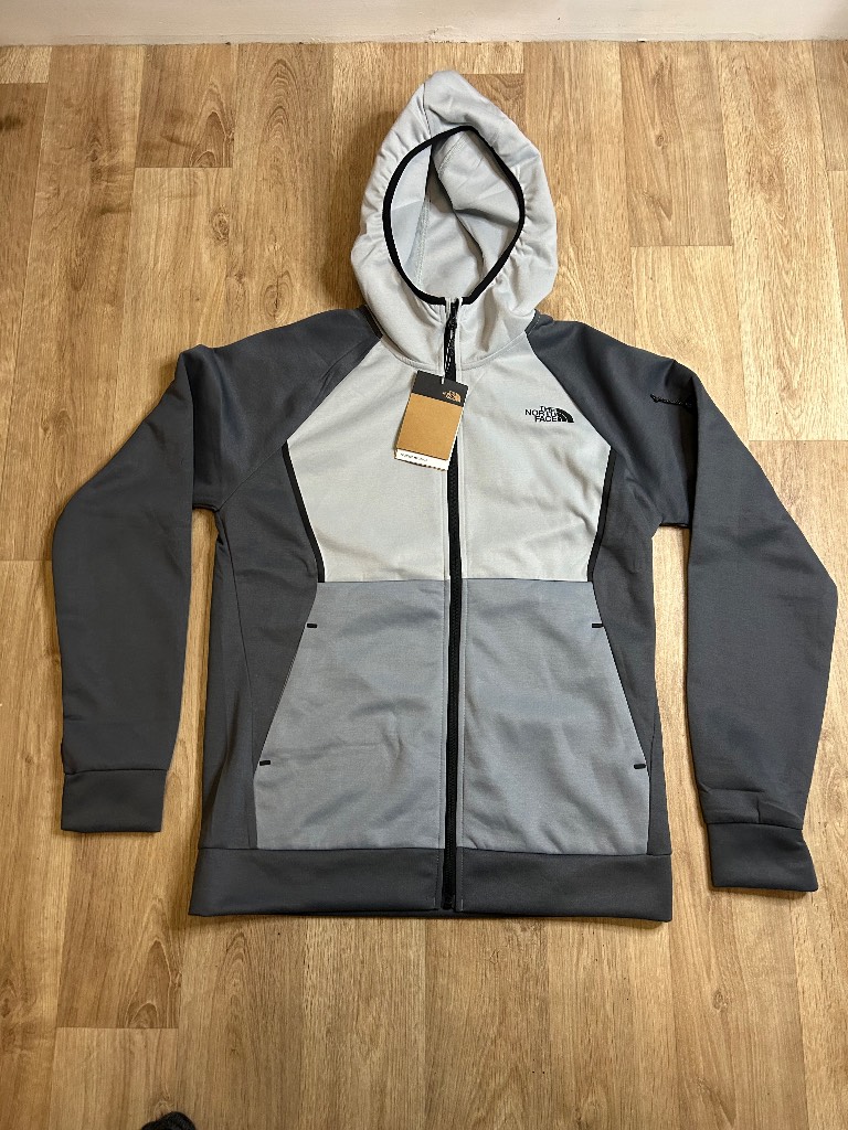 The North Face Blocked fleece hoodie - grey/charcoal - new with tags