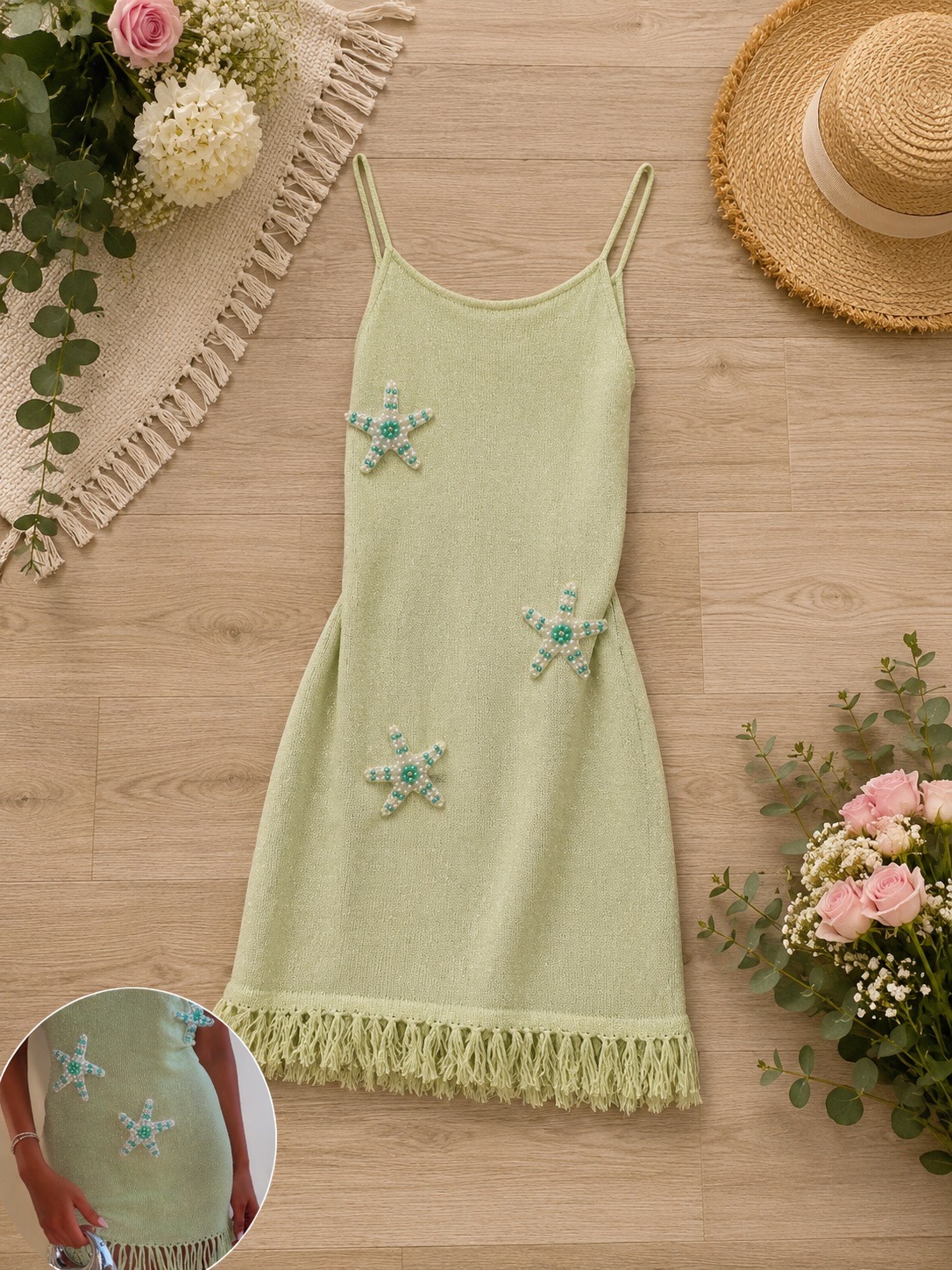 Tik tok Jacquard knit mini dress