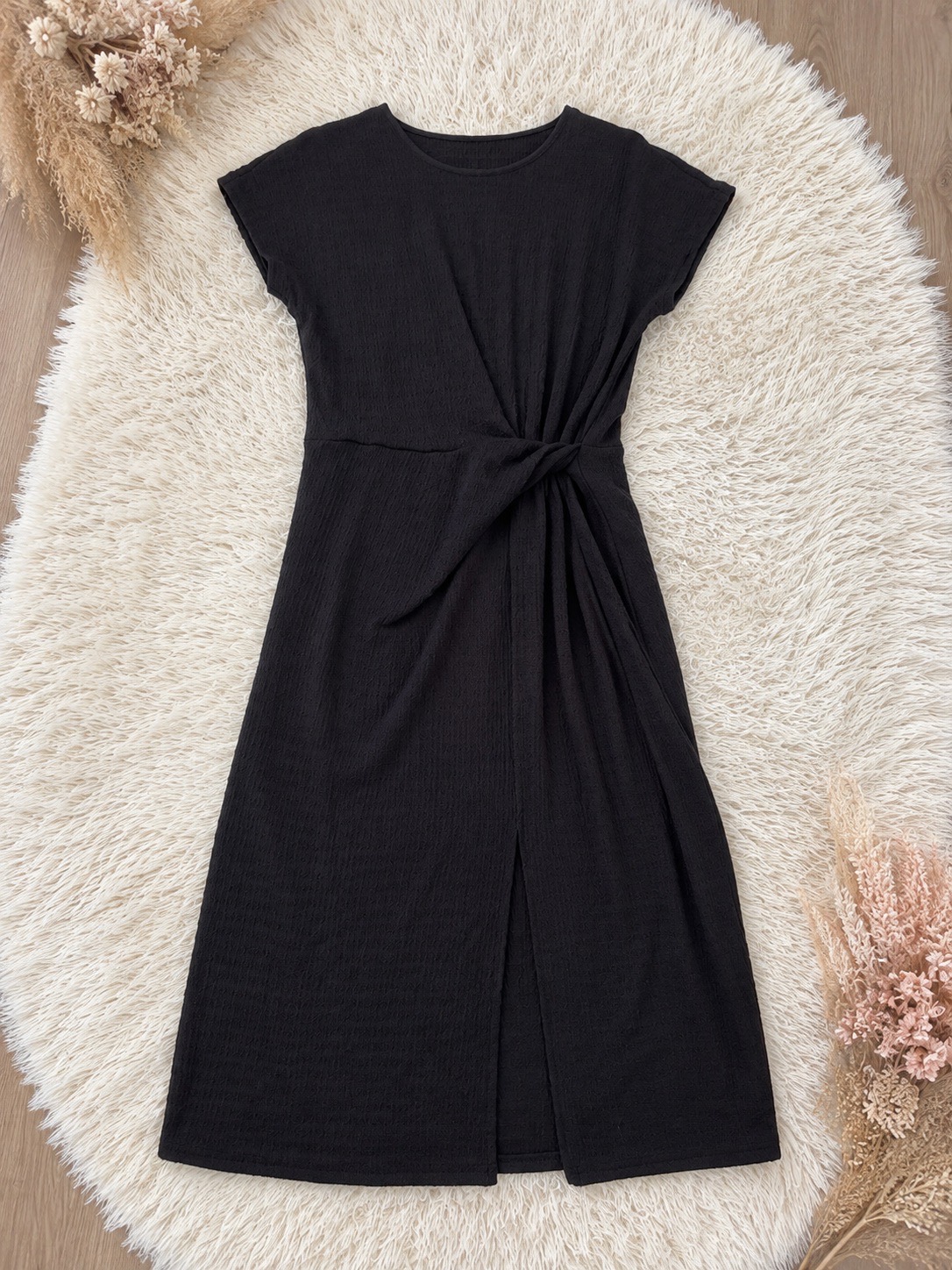 Tik tok Tie-Waist Midi Dress
