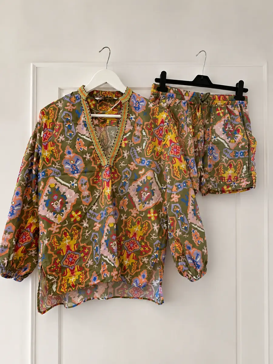Zara summer short and blouse co ord set