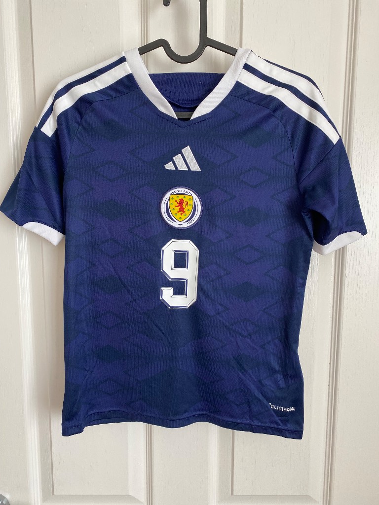 Scotland home shirt 11/12 years with printing