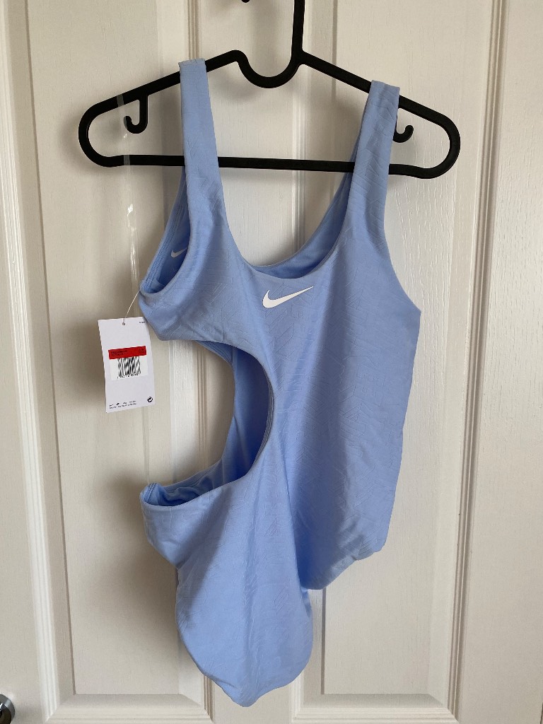Nike light blue swimsuit large