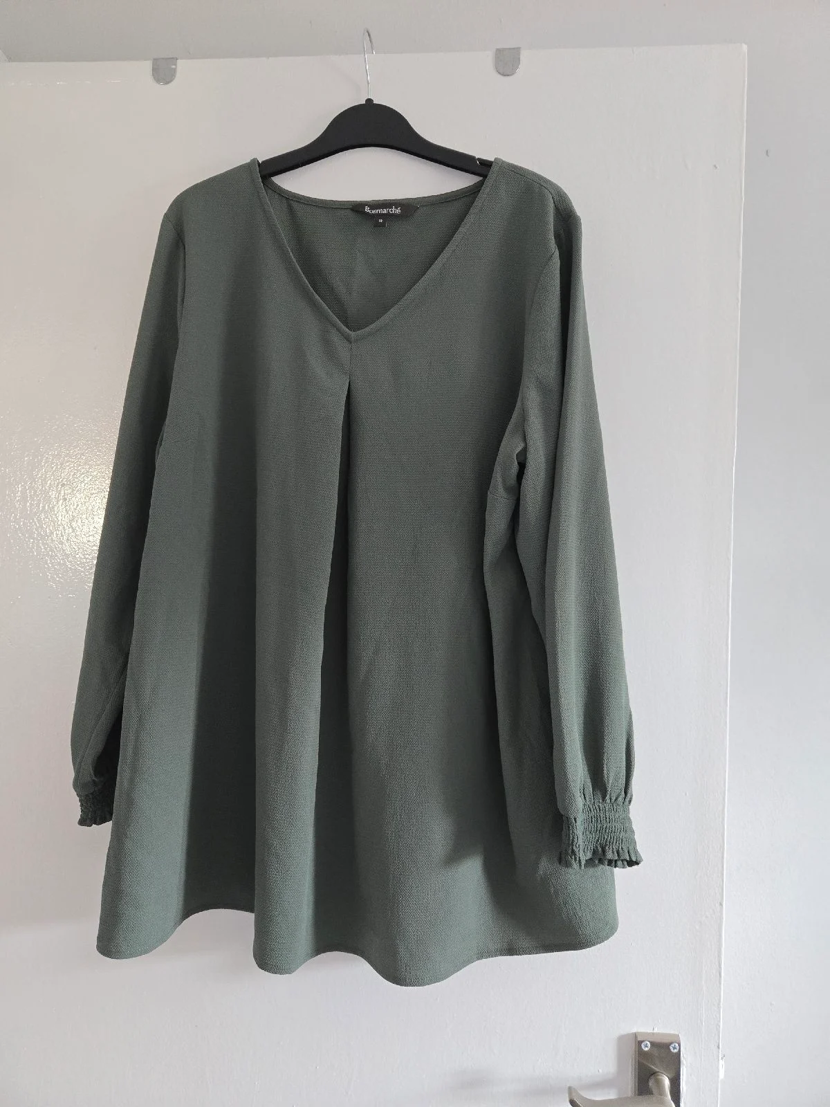 Green blouse