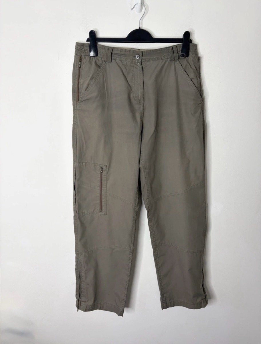 Peter Storm Women’s Grey Straight Walking Hiking Lightweight Outdoors Trousers Size 12 Short