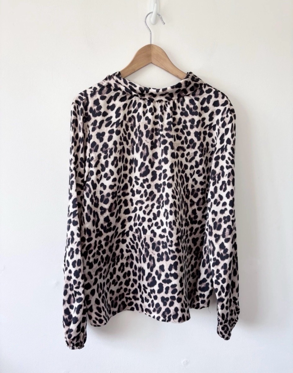F&F Women’s Multi Animal Print Long Sleeved Blouse Size 16