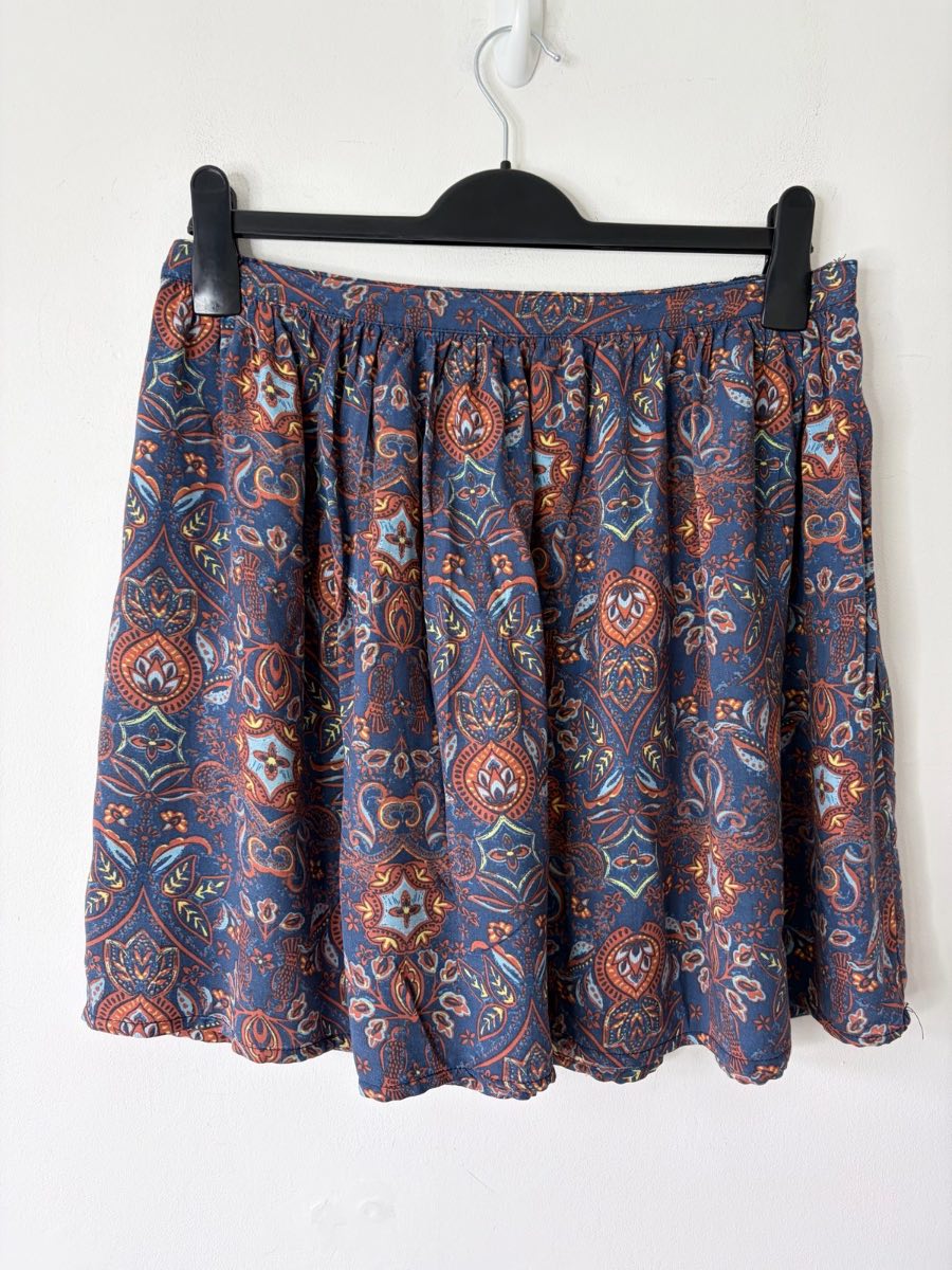 Marks And Spencer Women’s Vibrant Real Paisley Patterned Summer Skirt Size 10