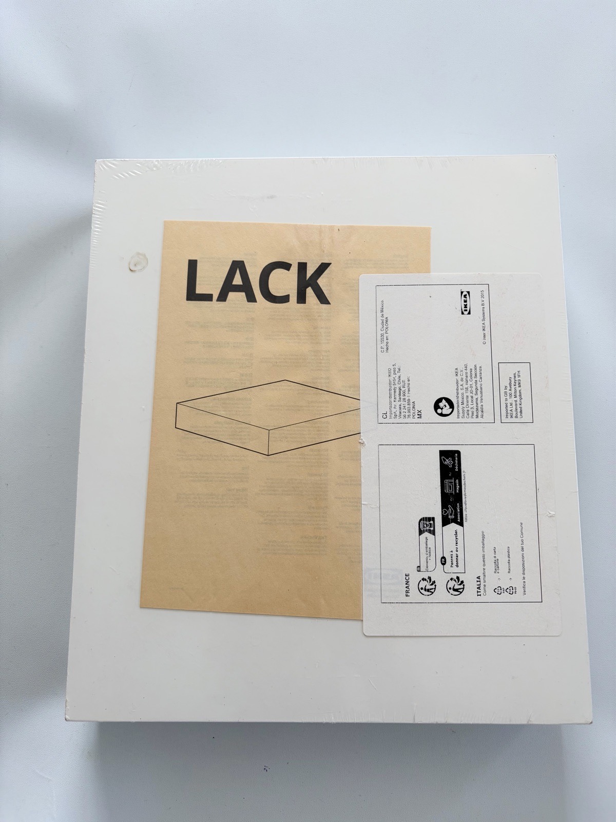 IKEA Lack White Lightweight Floating Chunky Shelf 30x26cm Home Shelving Decor