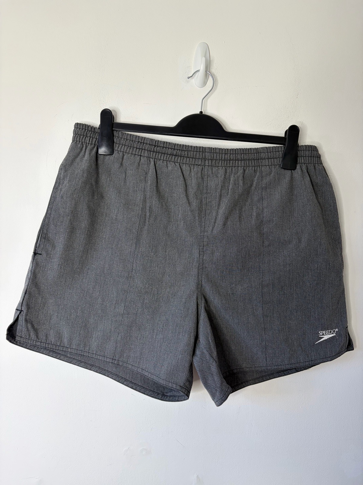 Vintage Speedo Men’s Grey Swimming Swim Shorts Summer Holiday 34 Waist