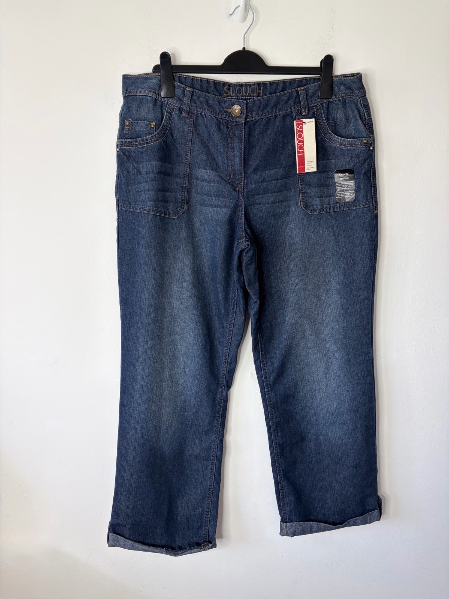 Y2K 2000’s New George Women’s Slouch Low Waist Loose Fit Soft Jeans Size 18