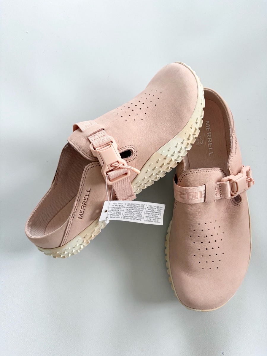 Merrell Women's Wrapt Slide Nubuck Summer Sandal Pink Salt Size 7.5 Holiday