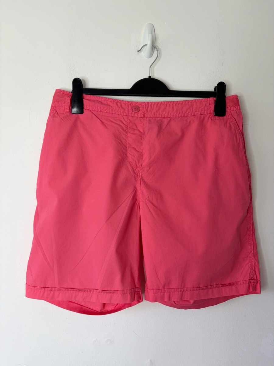 Bonmarche Women’s Coral Pink Summer Chino Cotton Shorts Size 16