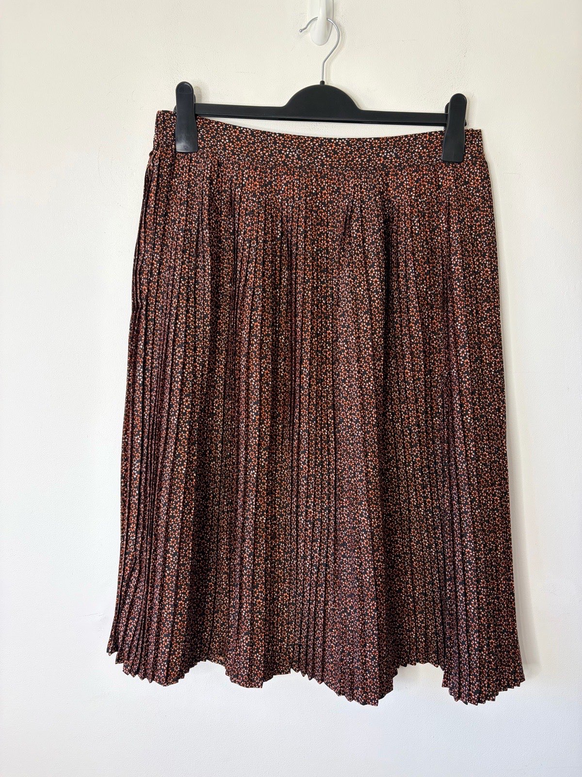 Office Chic Capsule Women’s Floral Pleated Midi Skirt Size 14 Autumn Winter