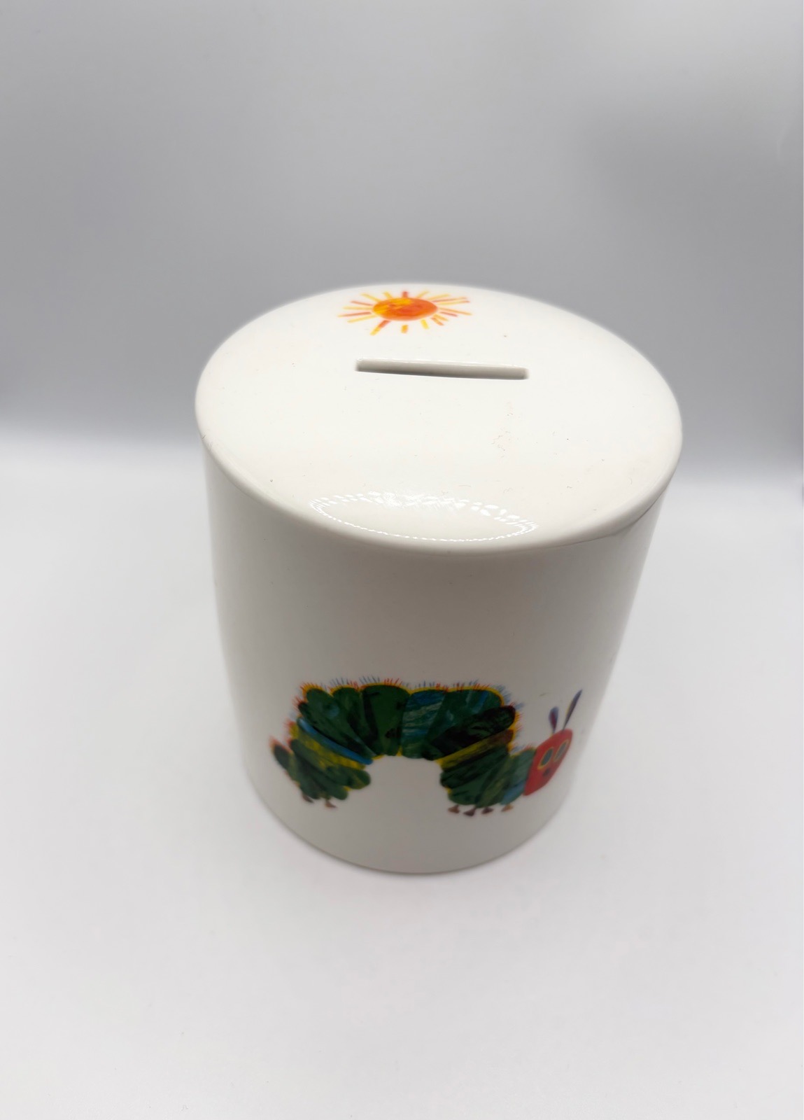Portmeirion The Very Hungry Caterpillar Eric Carle Ceramic Money Box Collectible
