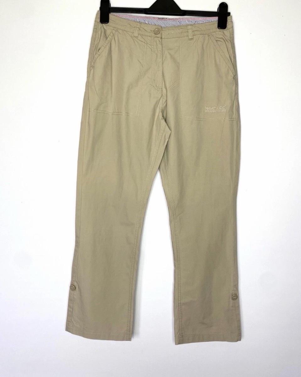 Regatta Women’s Beige Chino Straight Lightweight Trousers Size 10 Walking