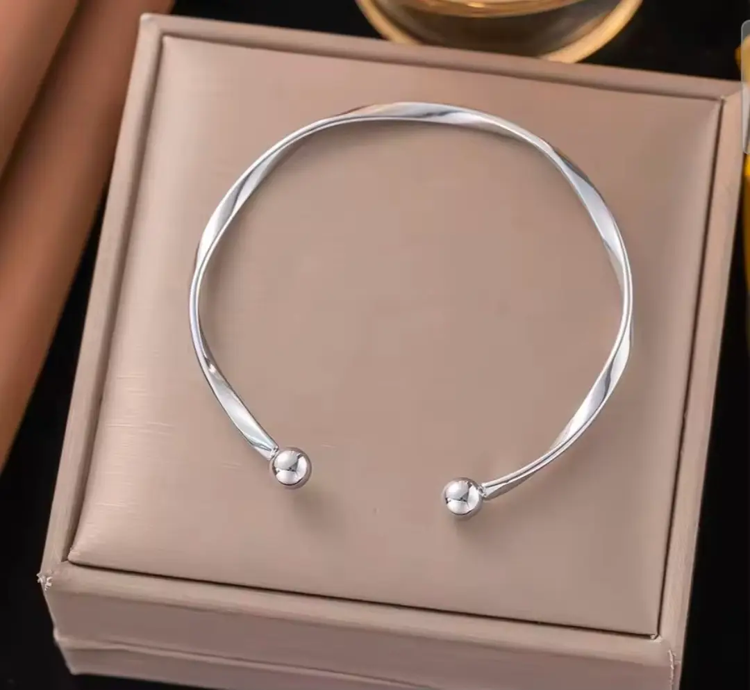 925 sterling silver bangle bracelet brand new women's jewellery