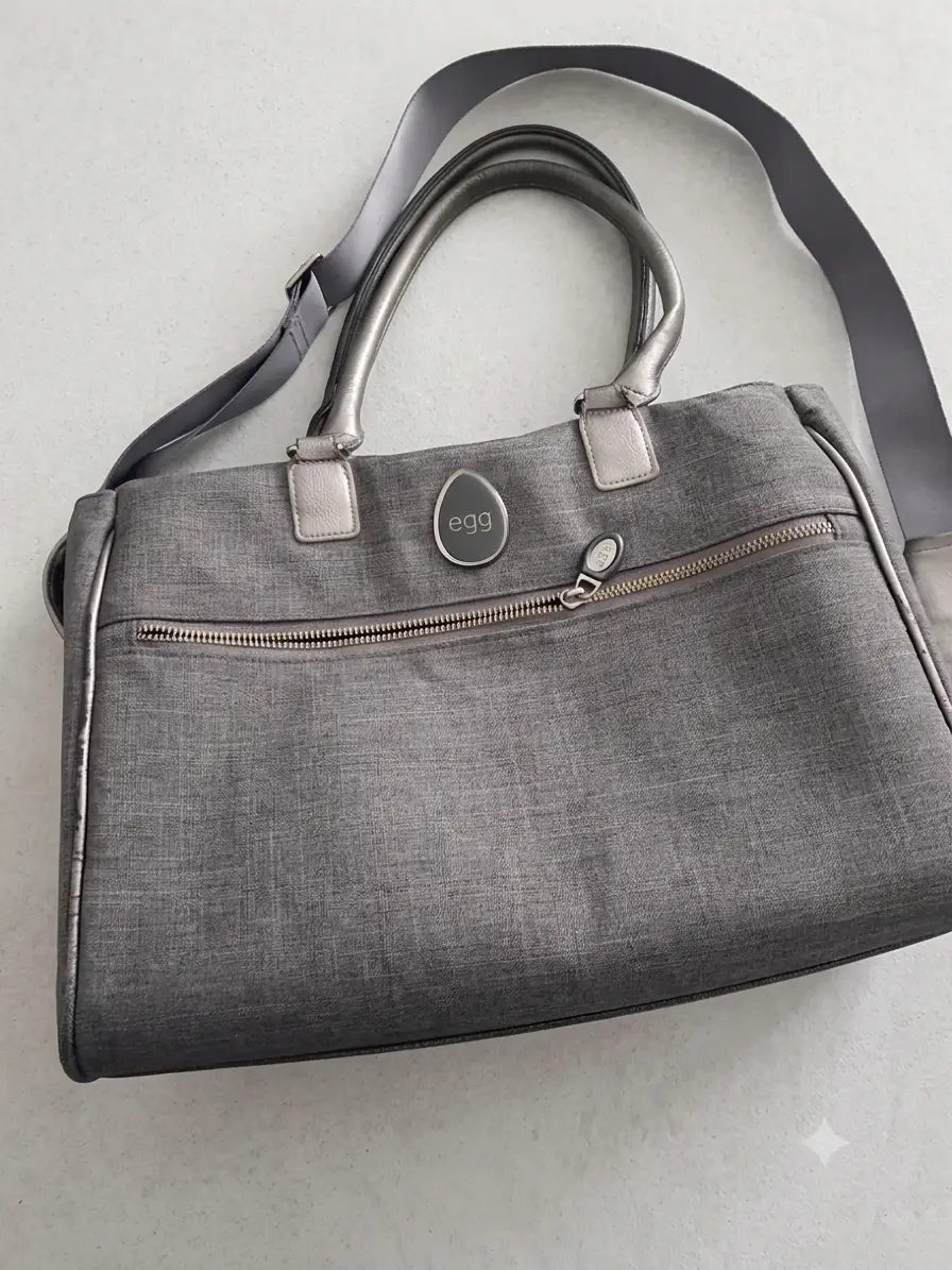 Egg Pram Baby Bag. Grey Pram Bag. Pram Travel Bag Pram Bag