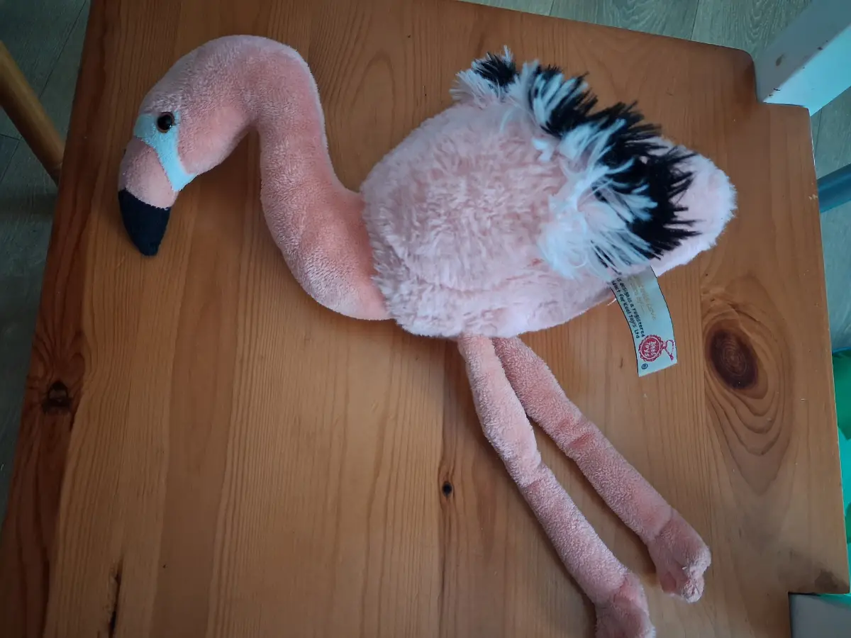 Toy flamingo soft cuddly plush toy for baby