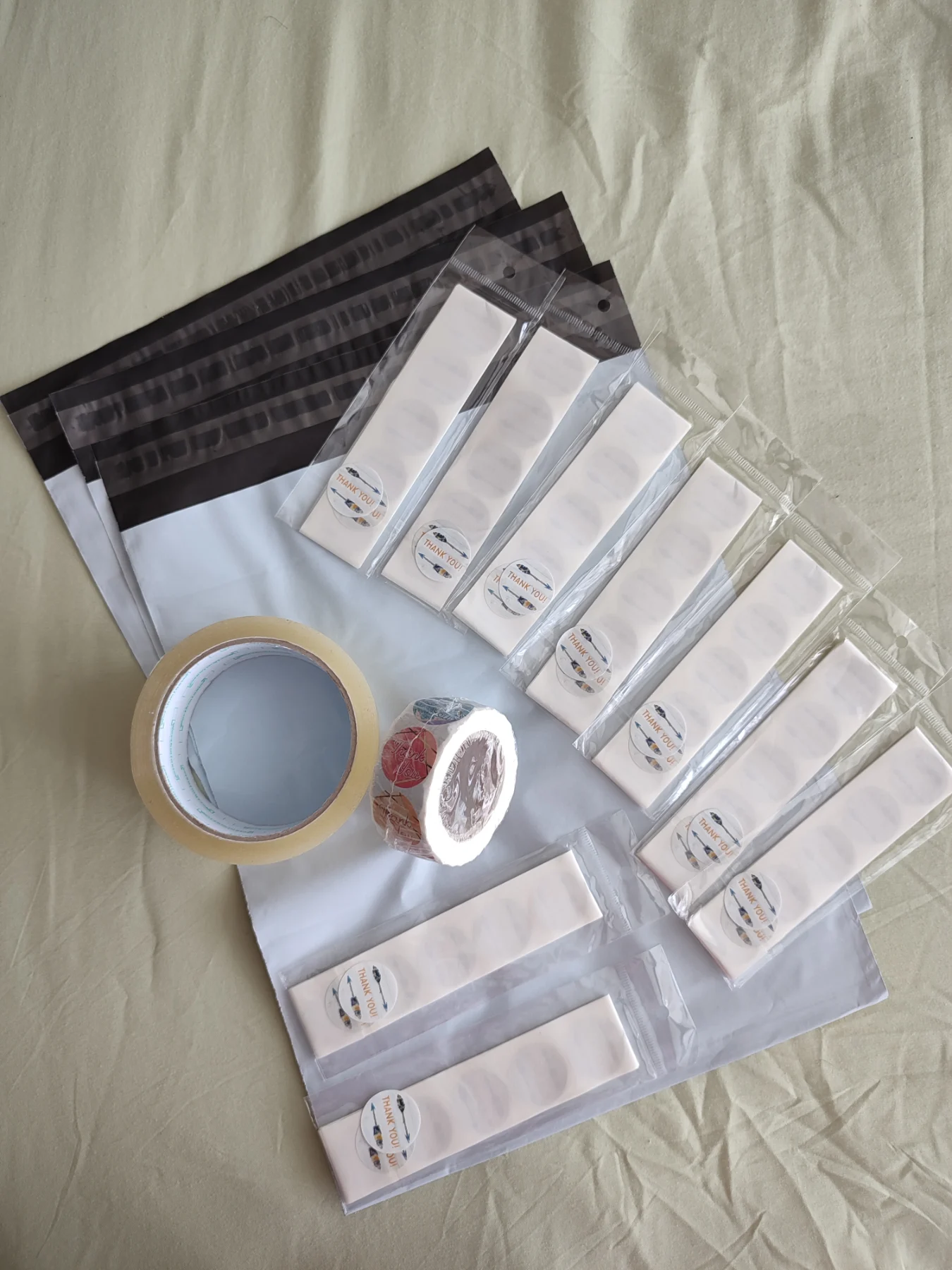 Packing Bundle - Mailing Bags, Tape, and "Thank you" Stickers