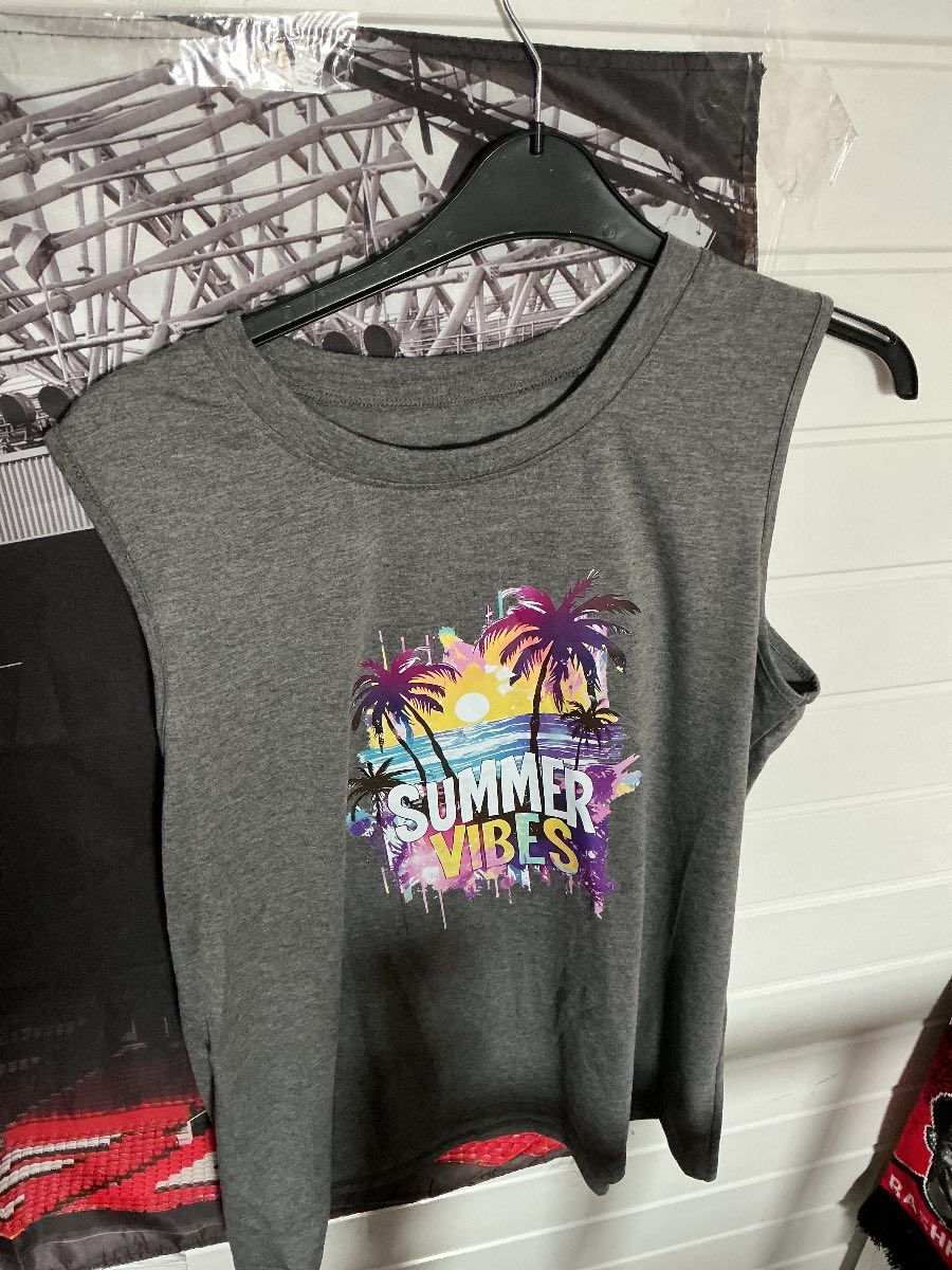 Grey vest top