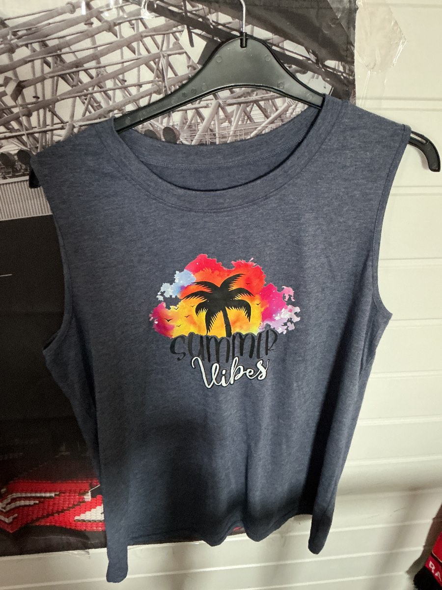 Blue vest top