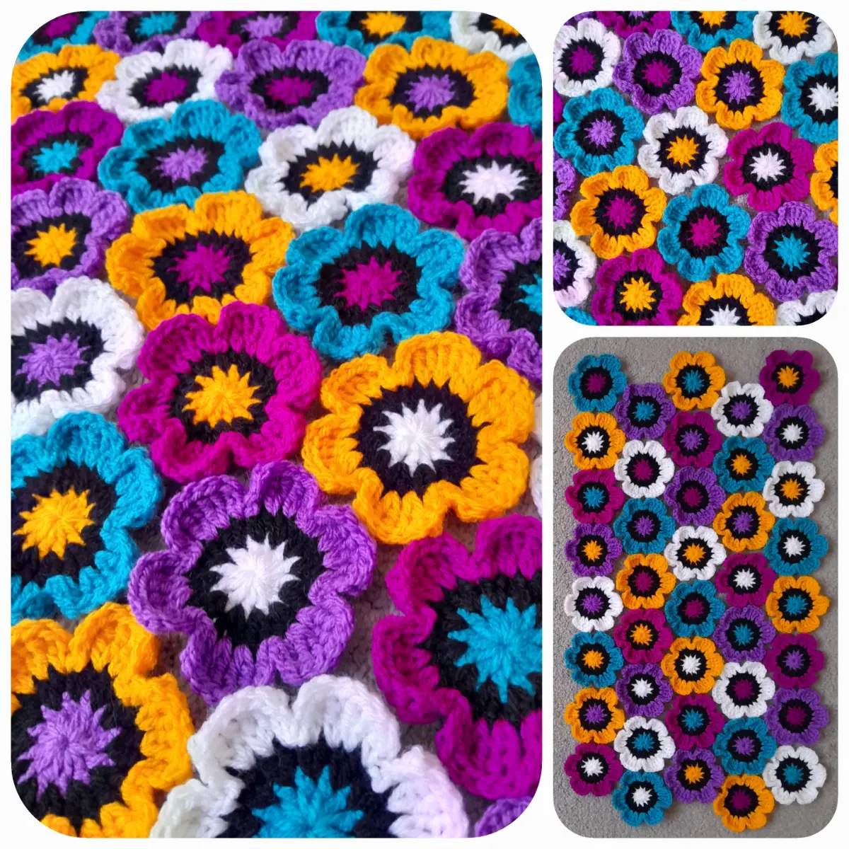 40  Crochet Funky Flowers