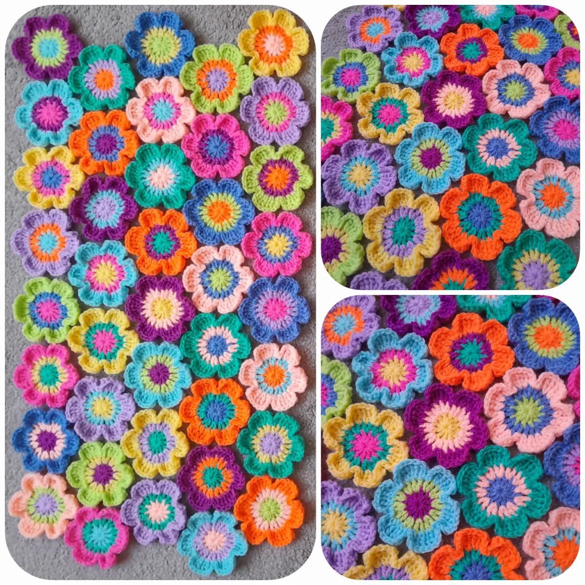40 Crochet Funky Flowers