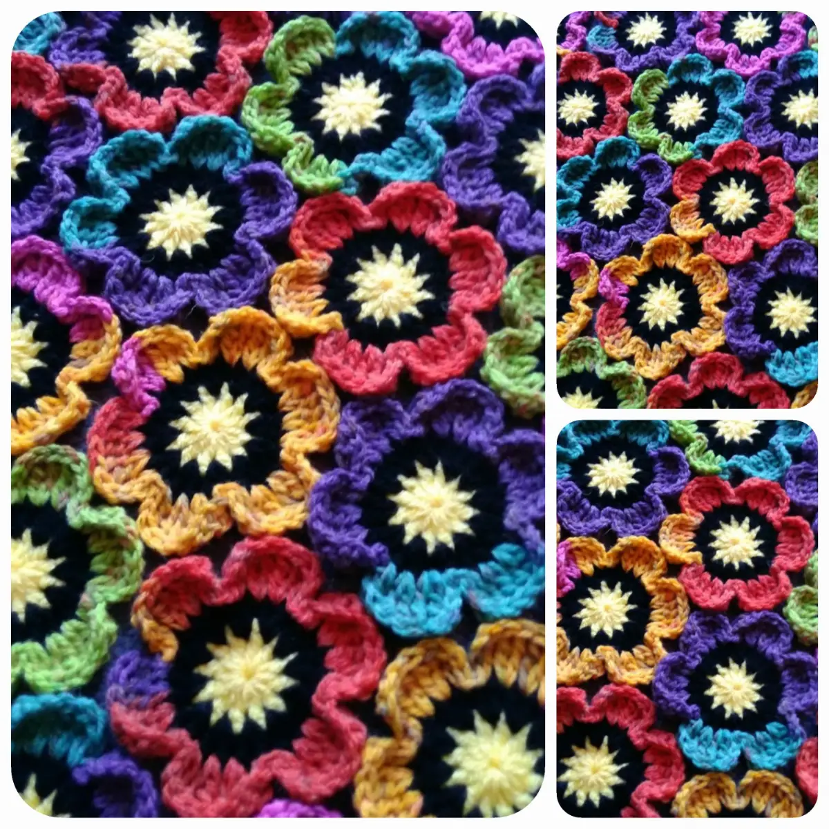 40 Crochet Funky  Flowers