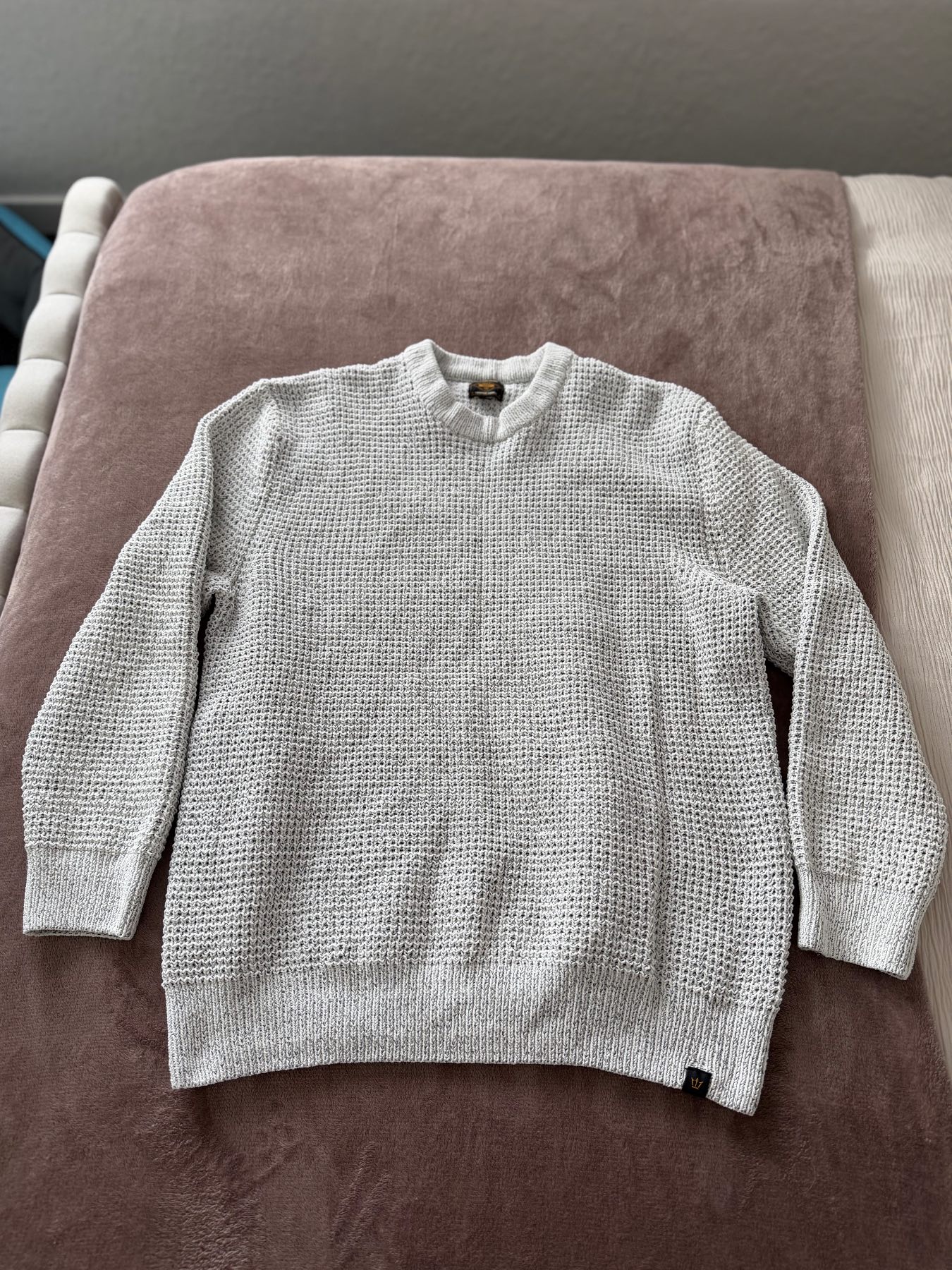 Next grey/silver chunky jumper XL
