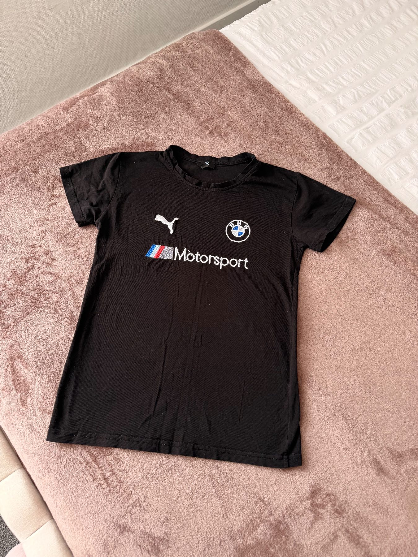Puma Bmw black embroidered tee Age 12